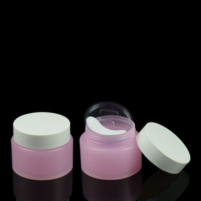 OEM 100g مزدوجة الجدار كريم جرة BPA الحرة PP البلاستيك قناع العين كريم مع ملعقة