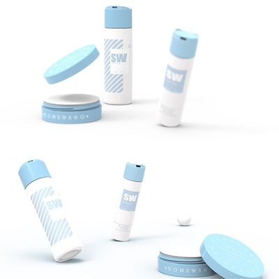 120 مل 240 مل زجاجة محلول مستحضرات التجميل HDPE مع غطاء مزدوج الجدار القرص العلوي